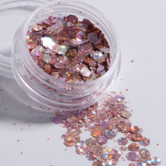 6 Boxes Holographic Nail Glitters for DIY Nail Art