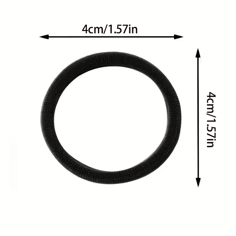 100pcs Soft Nylon Rubber Band Ponytail Holder Elastic Hair Ties Hair Accessories