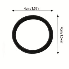 100pcs Soft Nylon Rubber Band Ponytail Holder Elastic Hair Ties Hair Accessories