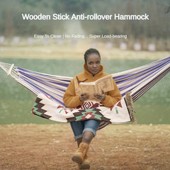 Anti Rollover Canvas Hammock for Outdoor Camping
