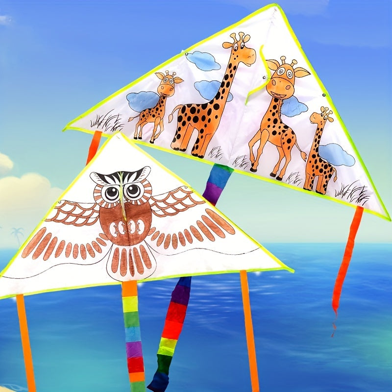 DIY Children Education Painting Kite for Outdoor Grassland Activities