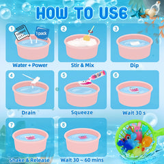 Water Elf Toy Set with 12 Molds & Storage Box