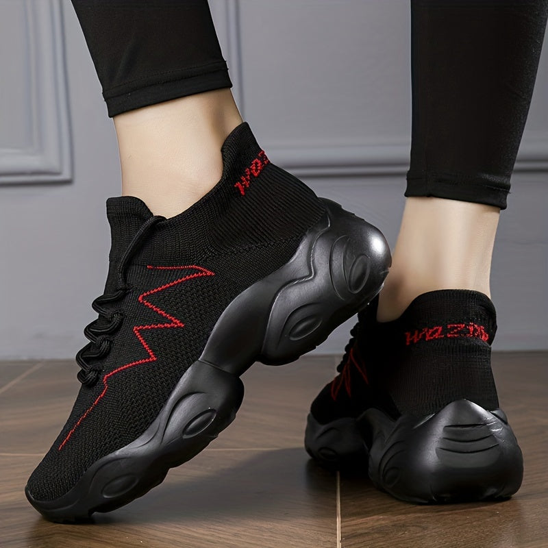 Mesh Breathable Sports Shoes Thick Sole Lightweight Sneakers
