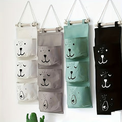 Bedside Wall Storage Hanging Bag Waterproof Fabric Dormitory Organizer