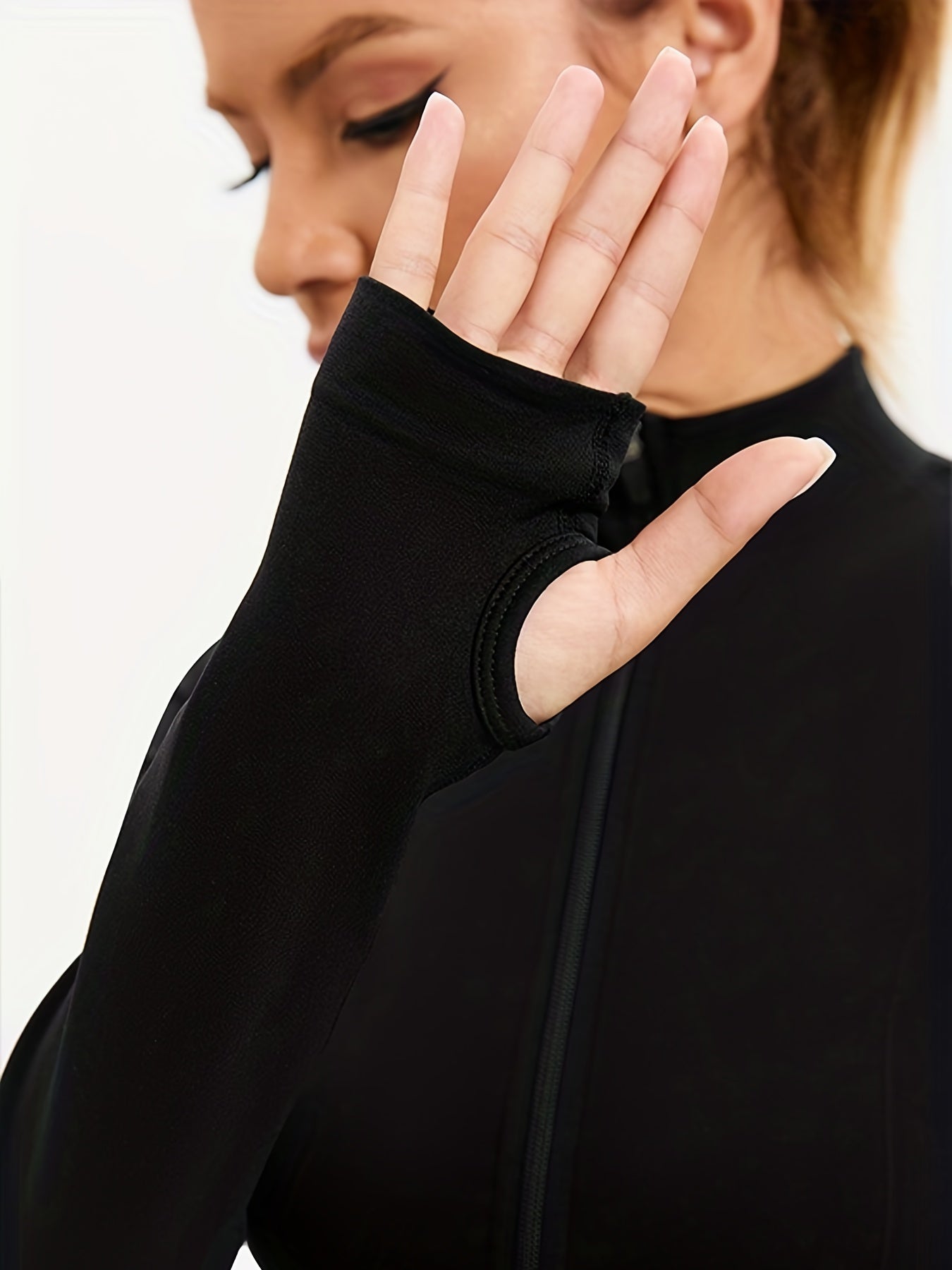 Women's Zipper Jacket Yoga Top Long Sleeve Workout Top