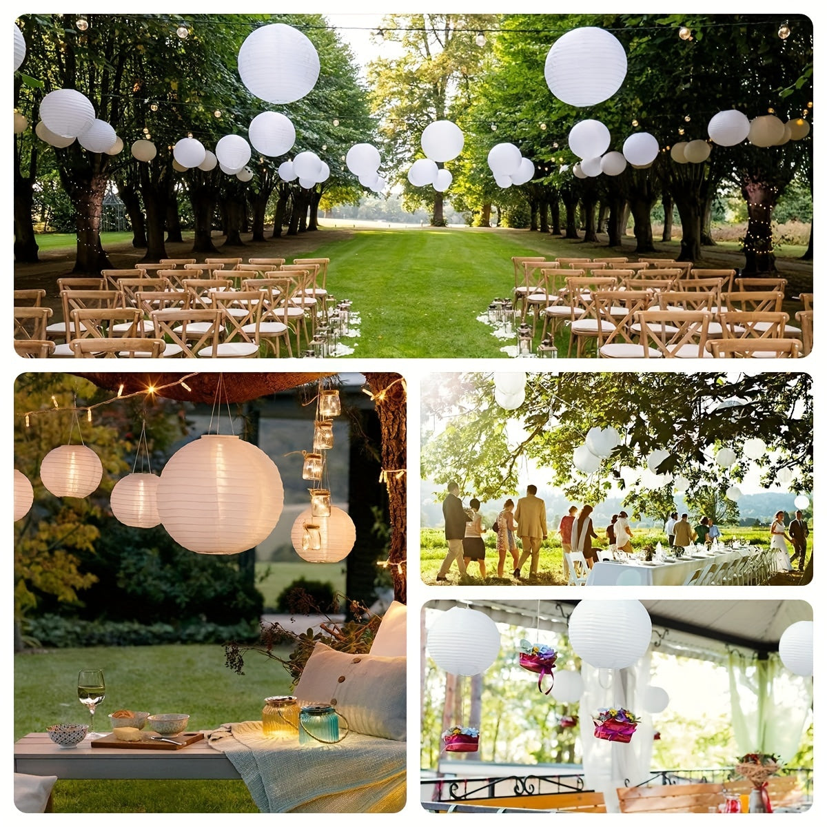 Paper Lanterns Hanging Lampshades for Decorations