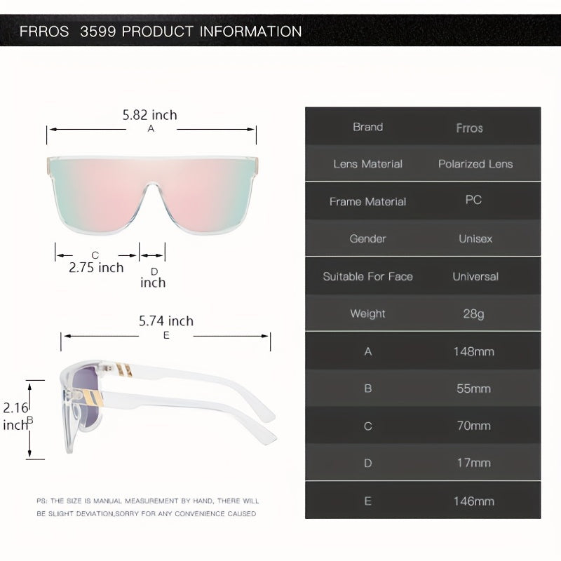 FRROS Polarized Sunglasses For Men And Women 8 Colors F3599