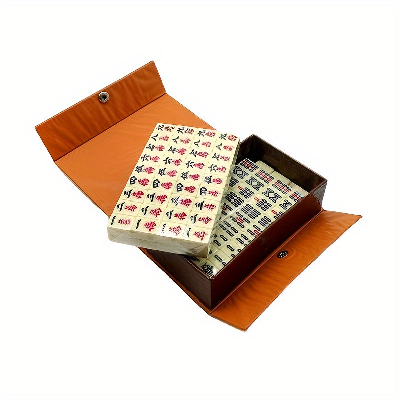 144pcs Mini Mahjong Set Chinese Board Game Family Fun Strategy