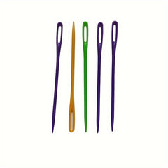 5pcs Large Eye Plastic Sewing Needles Safety Lacing Learning DIY Crafts