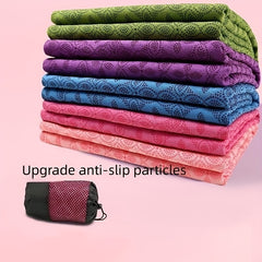 Non Slip Yoga Mat Cover Towel Foldable Exercise Blanket