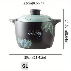 Casserole Stew Pot High Temp Resistant Soup Pot Ceramic Large Casserole