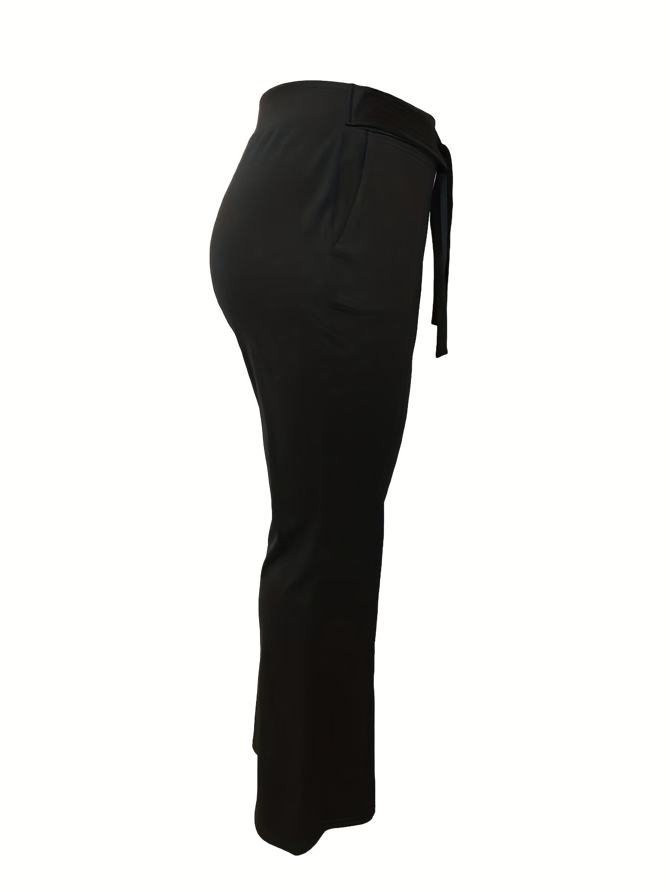  Women's High Rise Wide Leg Trousers With Pockets