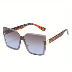 Y2K Style Rimless Oversized Sunglasses for Men