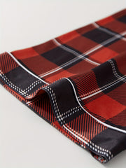 Plaid Lounge Pants Elastic Waist Womens Loungewear