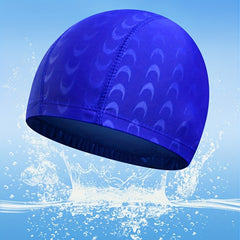 Unisex Swimming Cap Solid Elastic Ear Protection Nylon Soft Durable