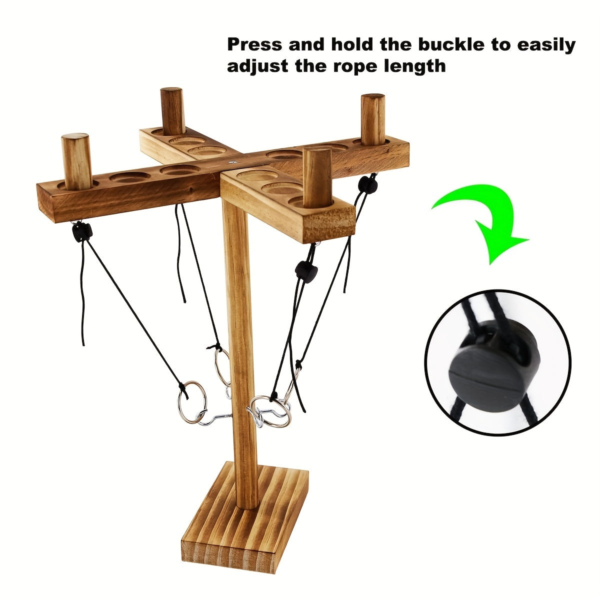 Ring Toss Hook Games with Shot Ladder for 4 People