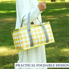 Insulated Cooler Bag Reusable Foldable Picnics Beach