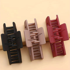 Matte Solid Style Hair Claw for Women