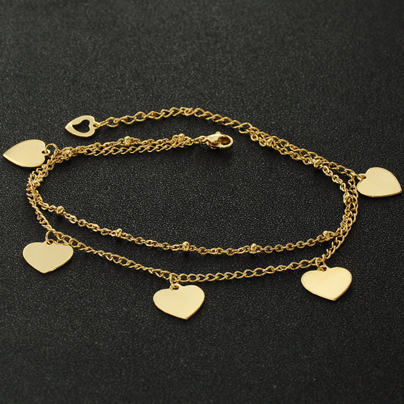 Stainless Steel Love Peace Bracelet Jewelry Gift for Her
