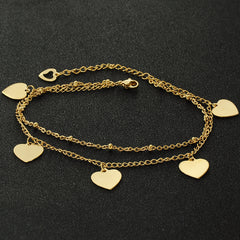 Stainless Steel Love Peace Bracelet Jewelry Gift for Her
