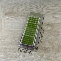 77pcs Realistic Grass Cluster Mixed Size Self adhesive Static Grass Modeling