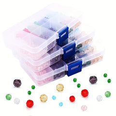 10 Glass Ball Beads Transparent Earth Beads Crystal Loose Beads