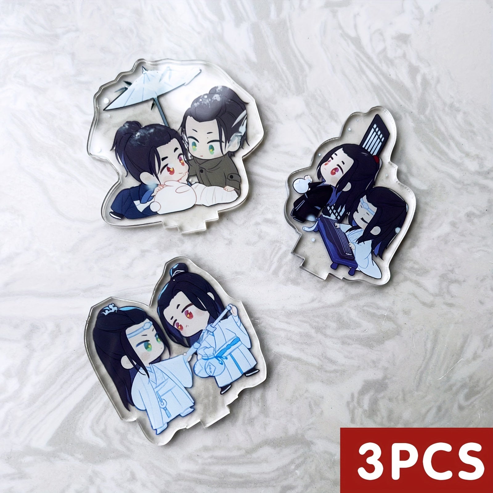 3pcs Idol Souvenir Standing Board Keychain Tabletop Decoration