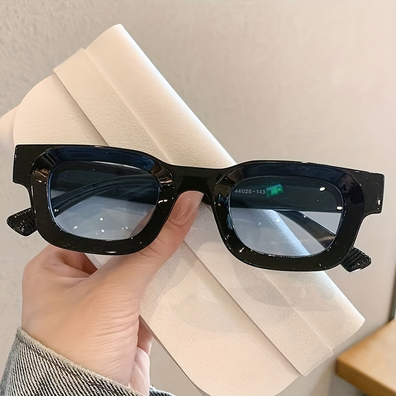 Punk Rectangular Frame Sunglasses Classic Hip Hop Sunshade Eyeglasses
