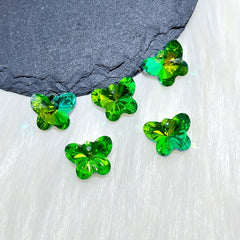 5 Crystal Butterfly Red DIY Pendant Earrings