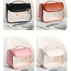 Transparent Cosmetic Bag Portable Toiletry Wash Handbag