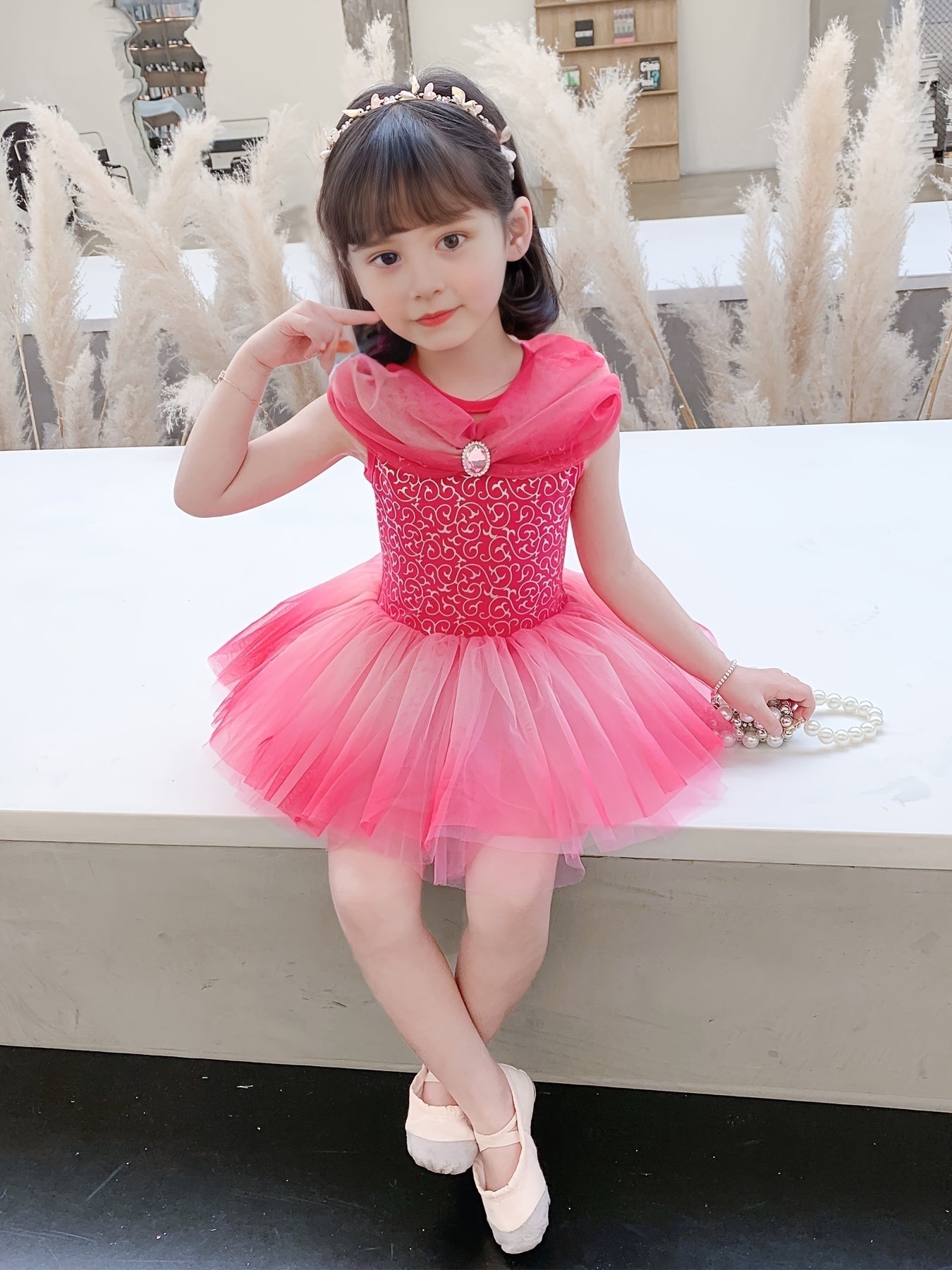 Girls Cotton Ballet Tutu Leotard Gymnastics Dress