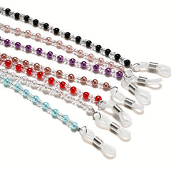 Beaded Glasses Chain Anti Slip Acrylic Eyeglasses Lanyard