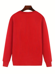 Girls Futuristic Astronauts Sweatshirt Crew Neck Top
