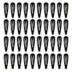 40 Pcs Metal Snap Side Clip Barrettes for Women Hair Accessories