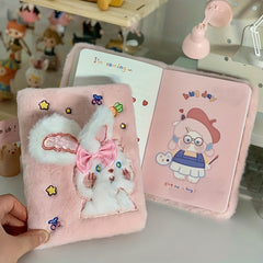 Big Ears Rabbit Plush Doll Decorative Diary Gift