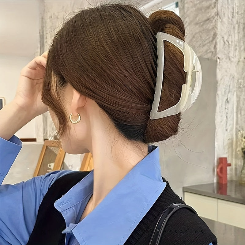 Crescent Shaped Hair Clip Shark Claw Ponytail Holder Women Girls Hair Accessory