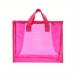 Transparent Tote Bag for Travel and Beach Storage