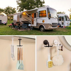 Rotating Hook Self adhesive No trace Hook Punch Sticky Hook