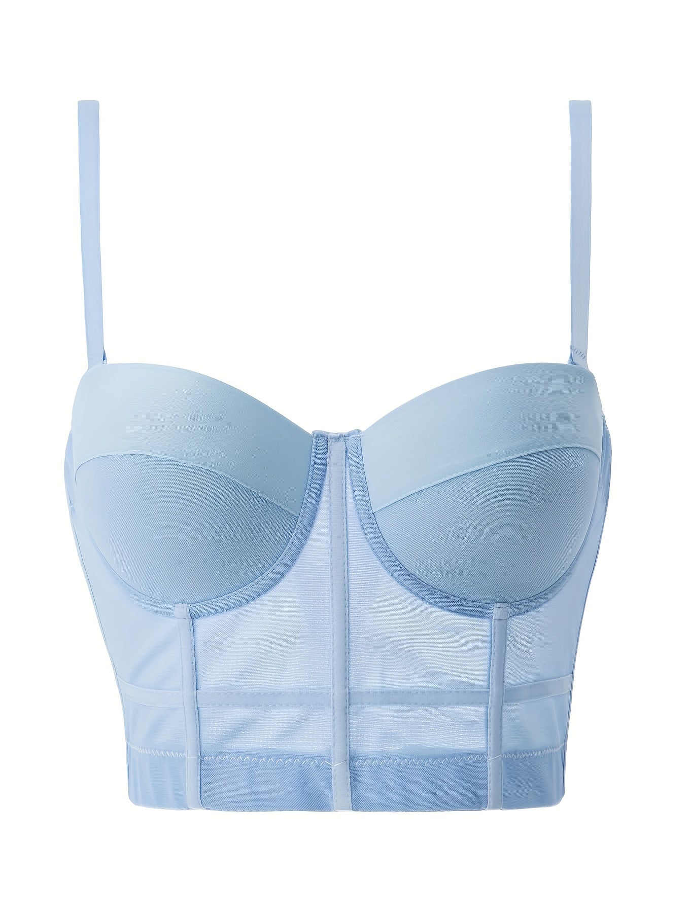 Contrast Mesh Cami Corset Body Shaper Women's Lingerie