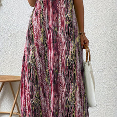  Summer Dress Women's V Neck Medium Stretch M