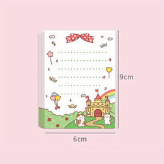 Girl Memo Pads Cartoon Message Paper