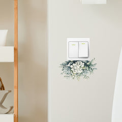 Green Plant Leaf Wall Decal Waterproof PVC Sticker