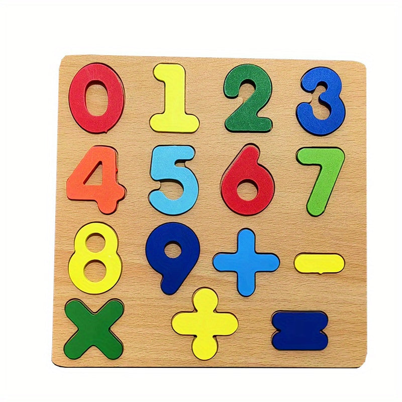 Wooden Alphabet Puzzle for Kids - Early Education Building Blocks