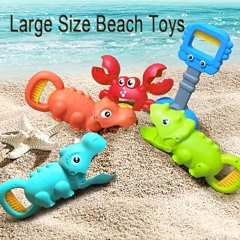 Beach Sand Toys Set Animal Shape Large Shovel Crab Claw Catcher
