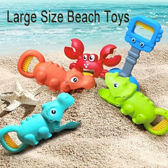 Beach Sand Toys Set Animal Shape Large Shovel Crab Claw Catcher