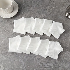 10 Pairs Lightweight Low Cut Ankle Socks Women's Stockings