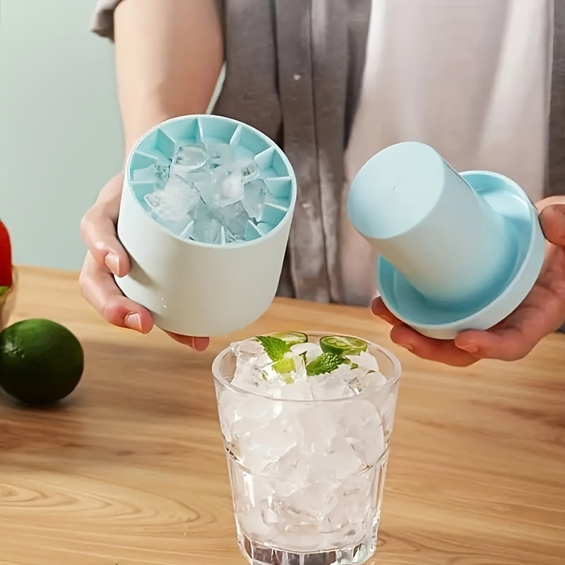 2pcs Cylinder Ice Tray Silicone Ice Cube Mold Ice Cup