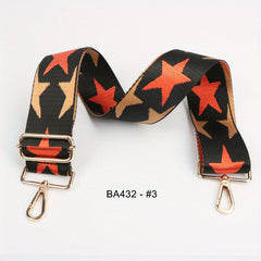 Stylish Star Pattern Bag Strap Adjustable Lightweight Shoulder Travel Accessory