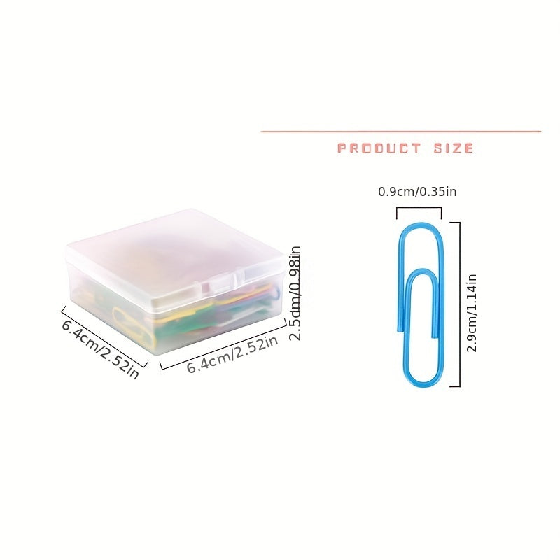 100 Colorful Paper Clip Book Bookmark Clip Office Supplies