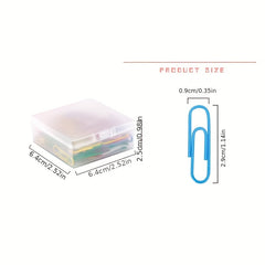 100 Colorful Paper Clip Book Bookmark Clip Office Supplies